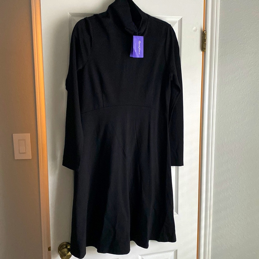 NWT classic, classy, black, mock neck dress